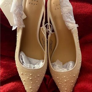A New Day Women's Pearl Embellished Heels